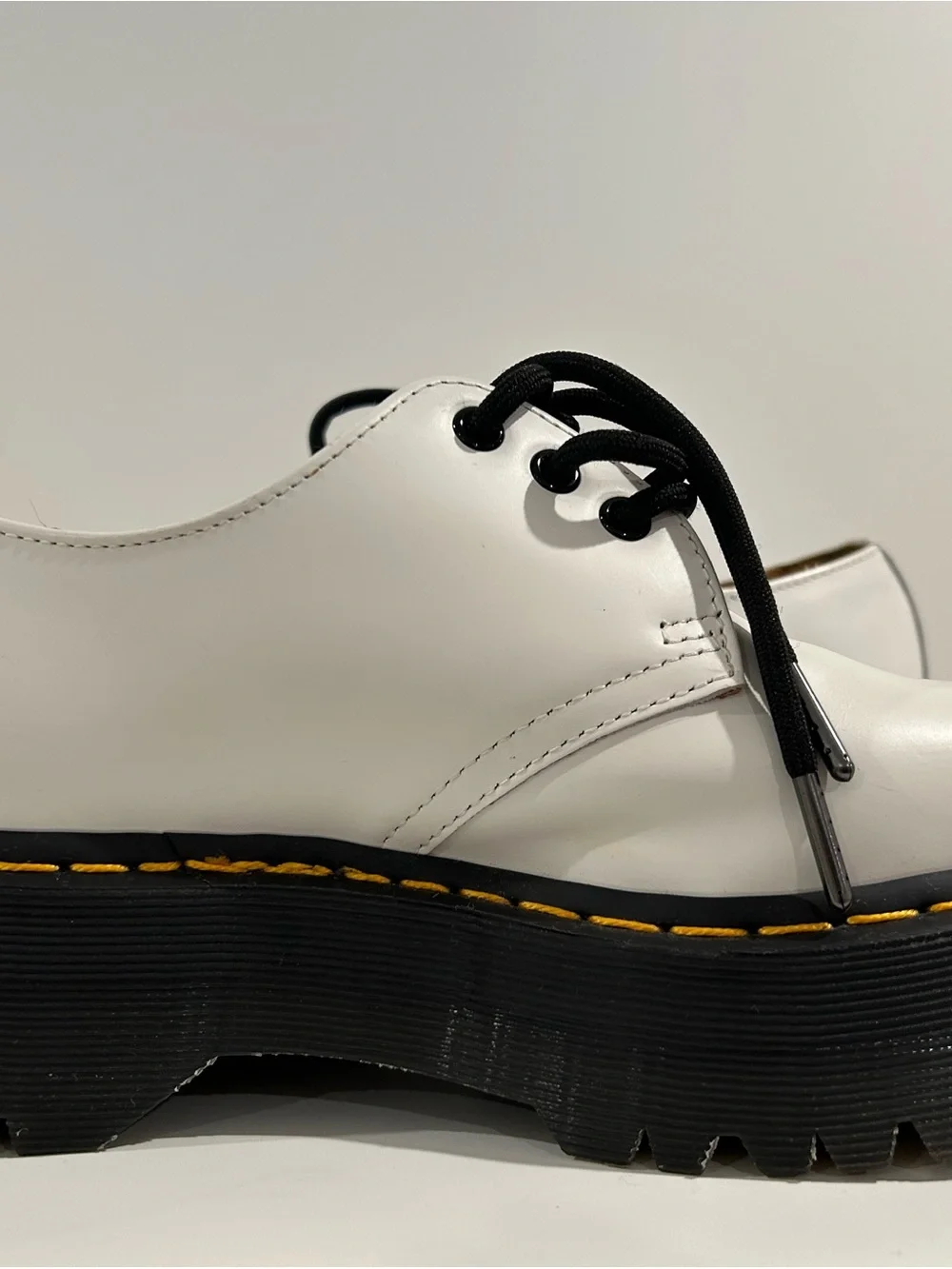 Dr. Martens 1461 Quad White Platform Oxford Shoes Women’s 8 EU 39